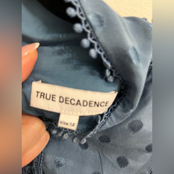 True Decadance Blue Long Sleeve dress - Picture 2 of 4